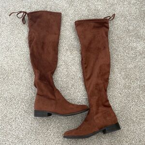 Over The Knee Brown Boots NWT